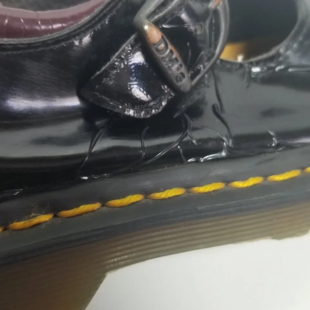 Dr. Martens Maccy Mary Jane Girls Patent Leather Shoes Sz 13-1